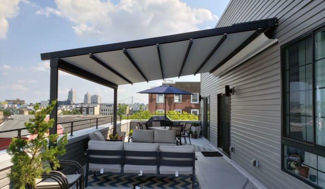 On-Demand Penthouse Shade with Retractable Awning