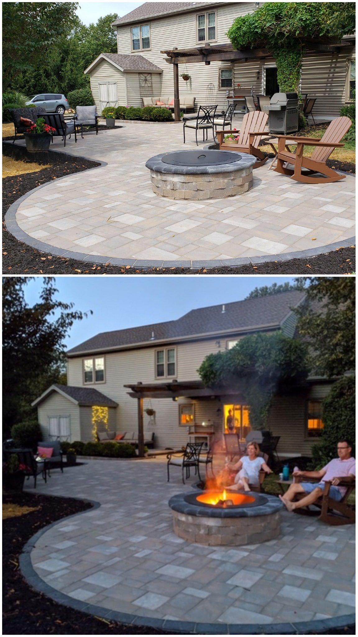 A Fire Pit Looks Great Any Time of Day - Milanese Remodeling